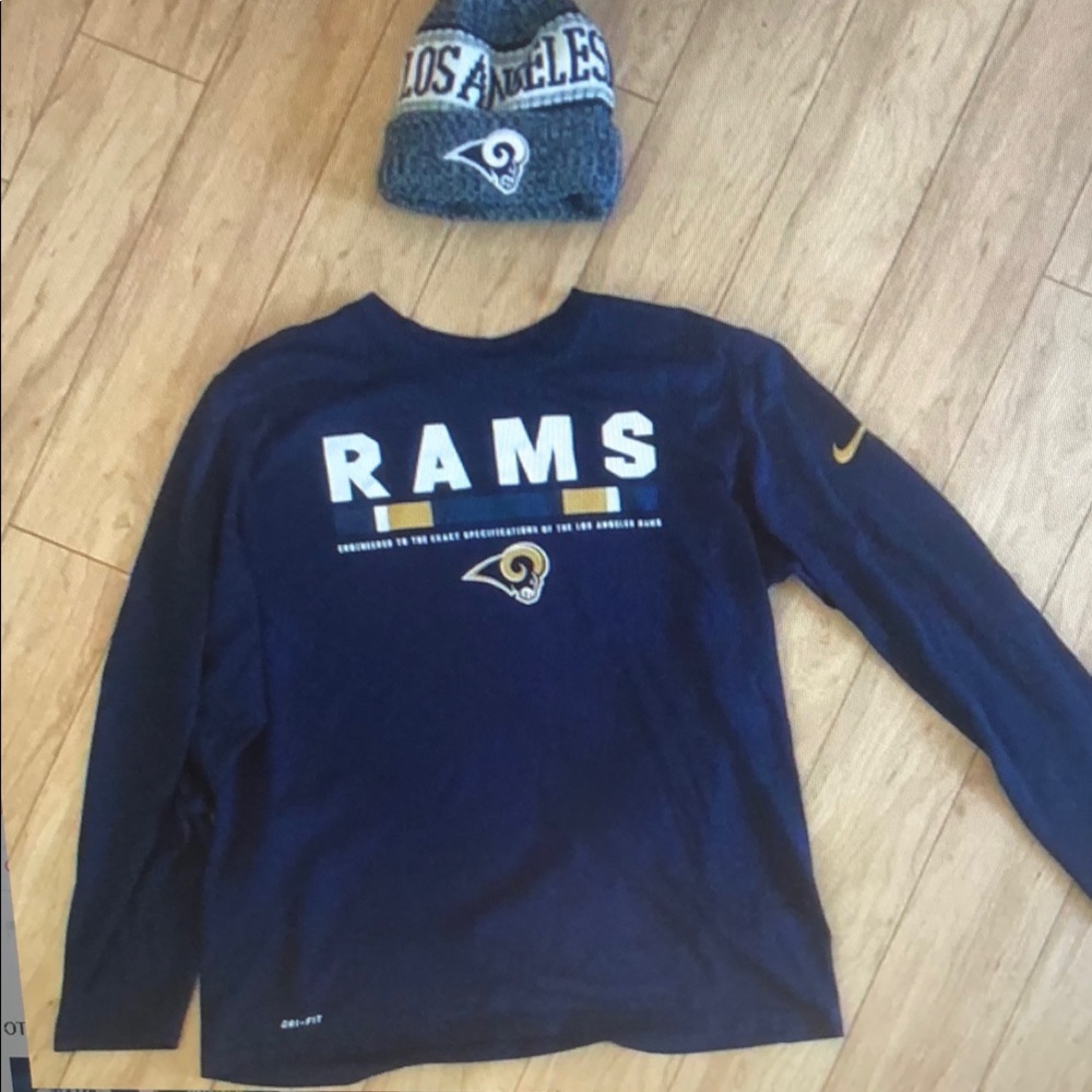 NFL x LA Rams Nike Dri-Fit Long Sleeve & Beanie